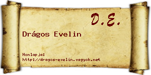 Drágos Evelin névjegykártya